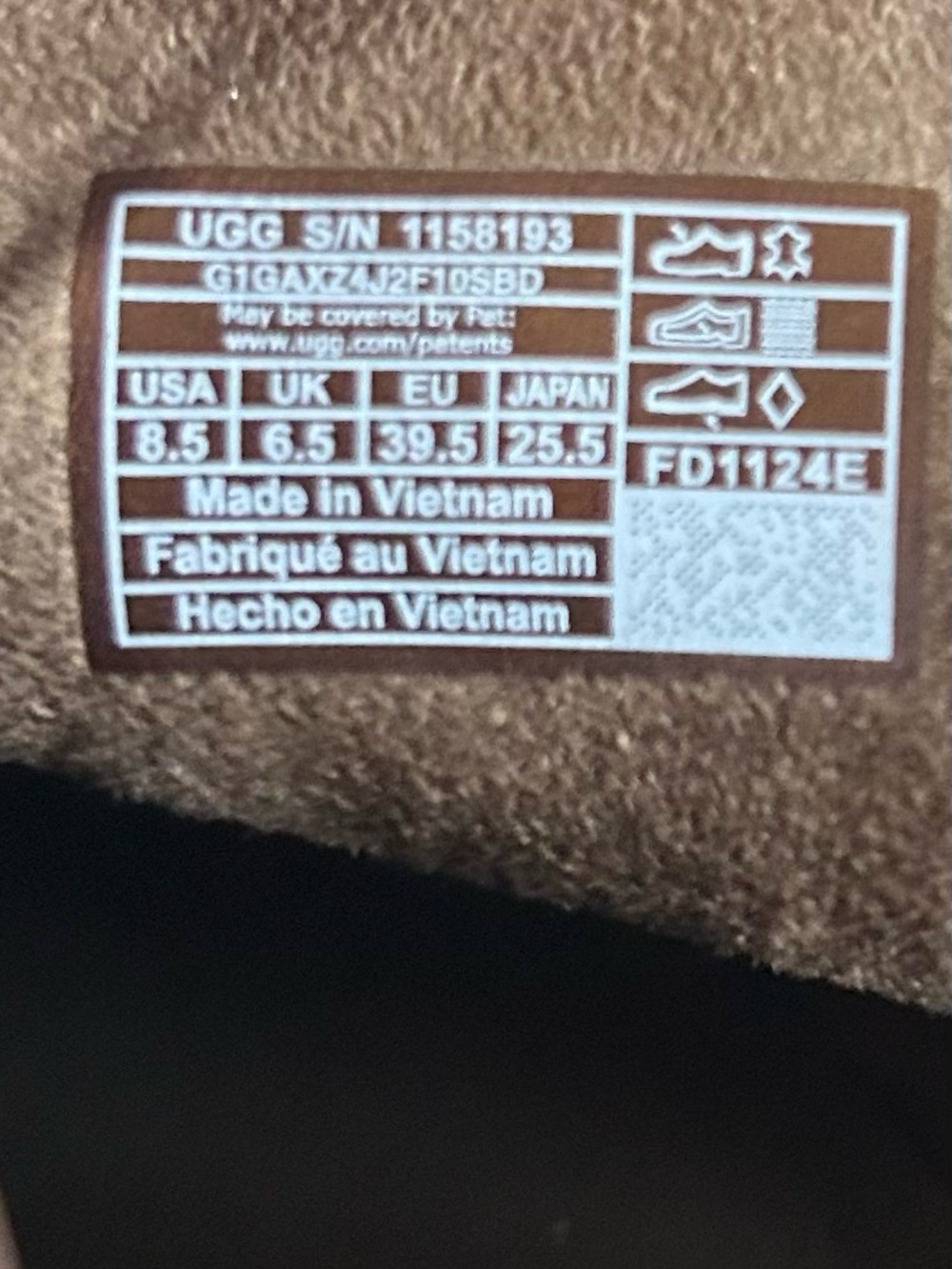 UGG Cityfunc mini water resistant ankle boots, chocolate brown, women’s size 8.5 - Picture 5 of 8